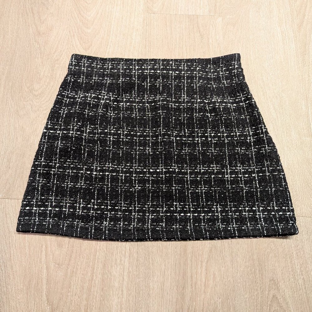 plaid tweed mini skirt gossip girl elegant fall preppy A-Line Y2K English